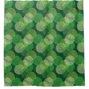 Green floral pattern