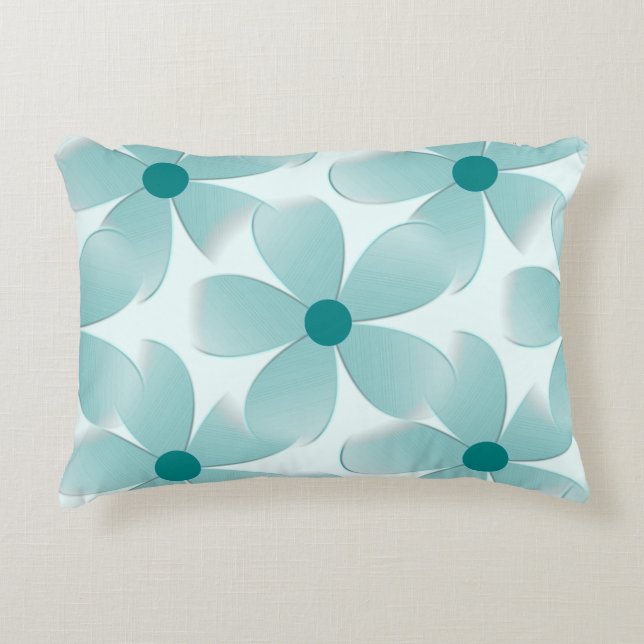 Green floral pattern. accent pillow (Front)