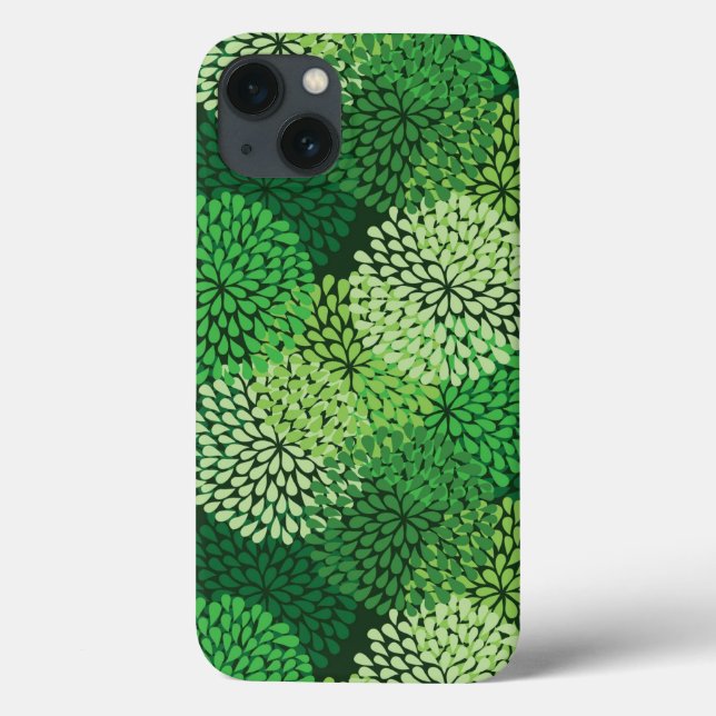 Green floral pattern Case-Mate iPhone case (Back)