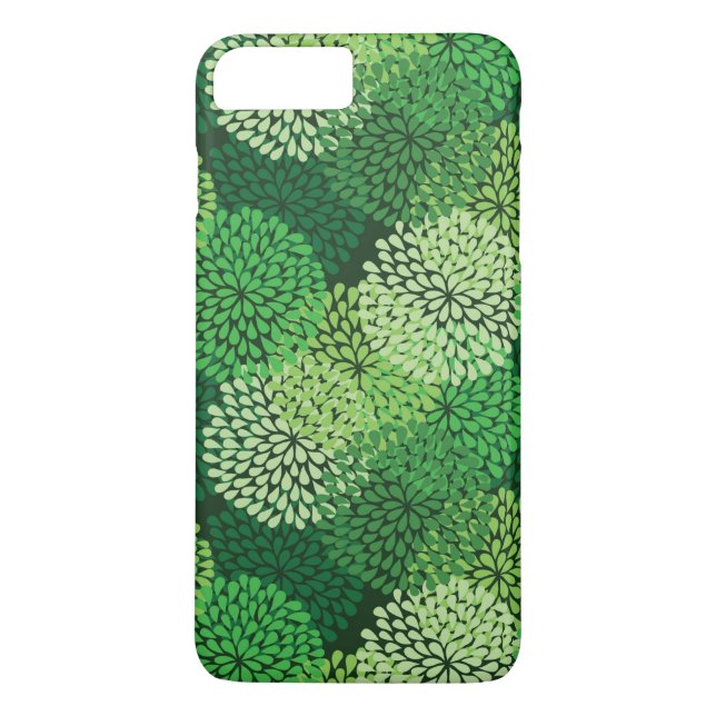 Green floral pattern Case-Mate iPhone case (Back)