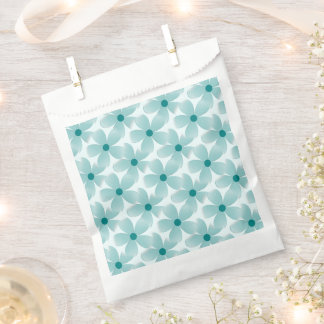 Green floral pattern. favour bag