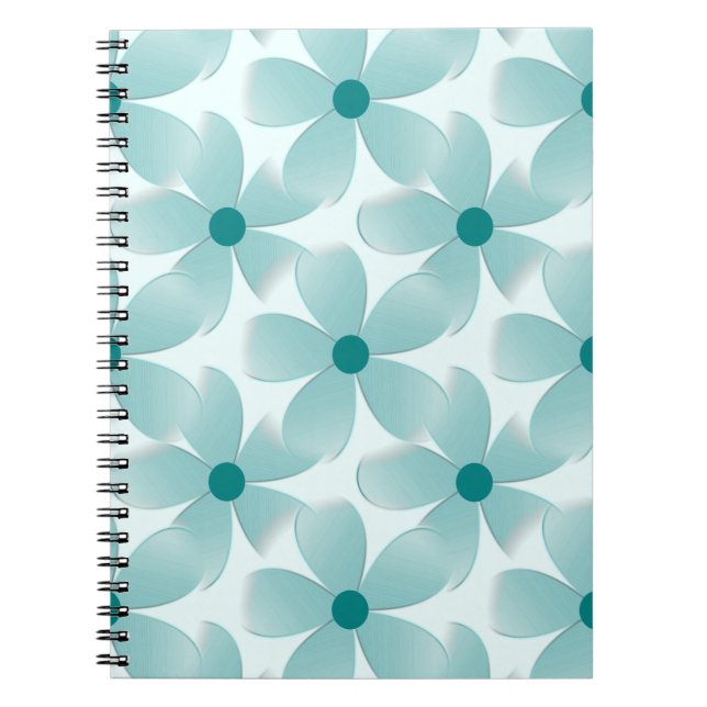 Green floral pattern. notebook (Front)
