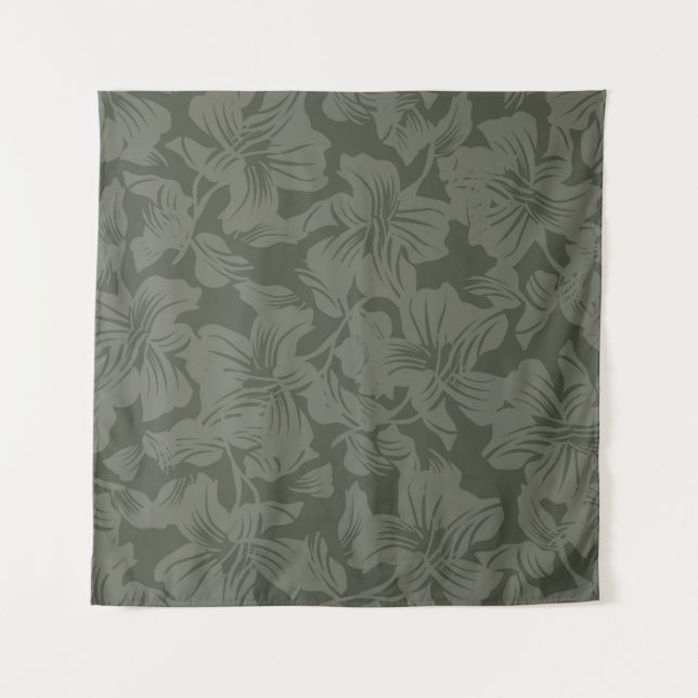 Green Floral seamless pattern backgroundabstract,  Tapestry (Front)