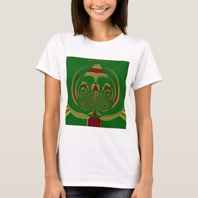 Green Floral T-Shirt (Front)