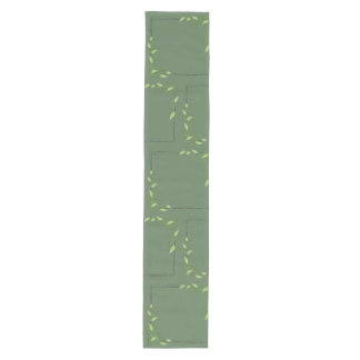 Green Floral Table Runner