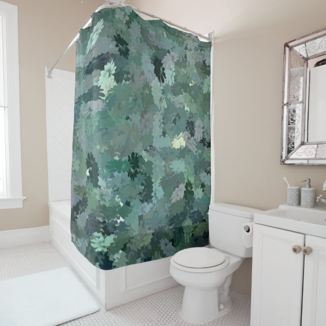Green Floral Tapestry (In Situ)