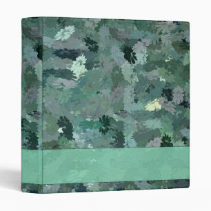 Green Floral Tapestry Binder