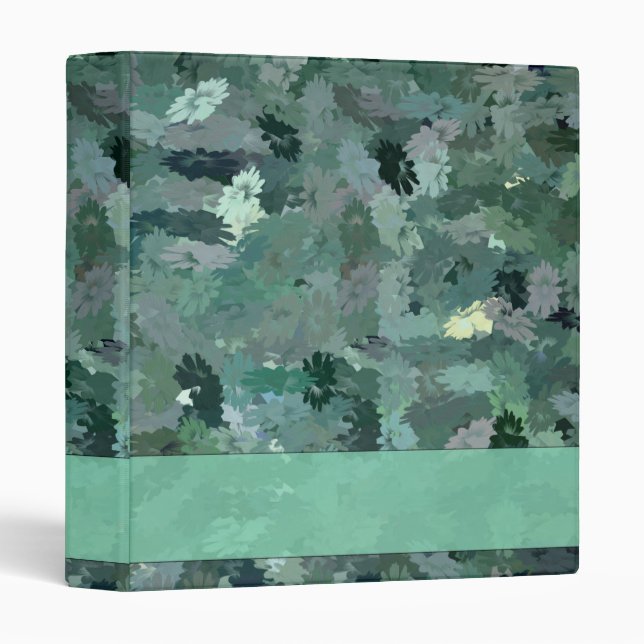 Green Floral Tapestry Binder (Front/Spine)