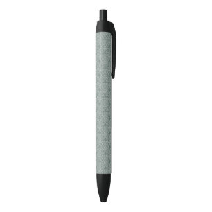 Green floral wallpaper black ink pen