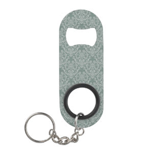Green floral wallpaper mini bottle opener