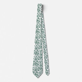 Green Floral Wedding Groomsmen Groom Gift Tie