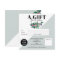 Green floral winter square gift certificate logo