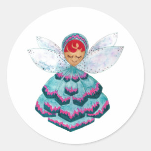 Green Floret Pixie Sticker
