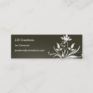 Green Flower - Customized Mini Business Card