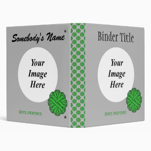 Green Flower Ribbon Template by Kenneth Yoncich Binder