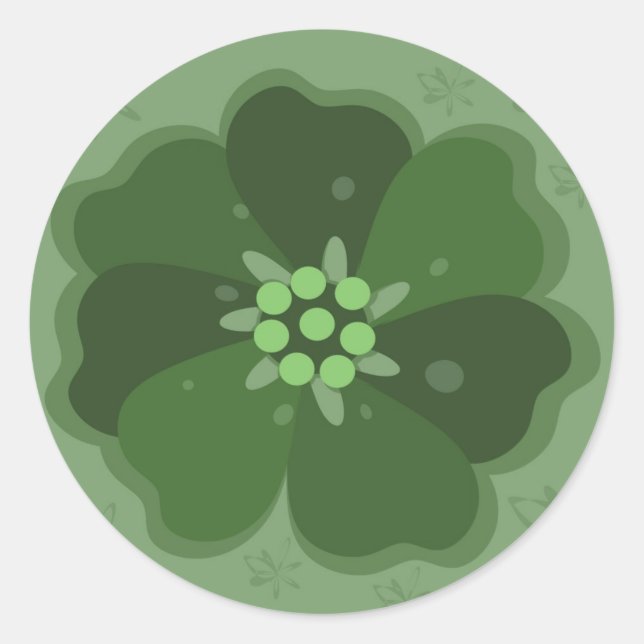 Green Flower Stickers (Front)