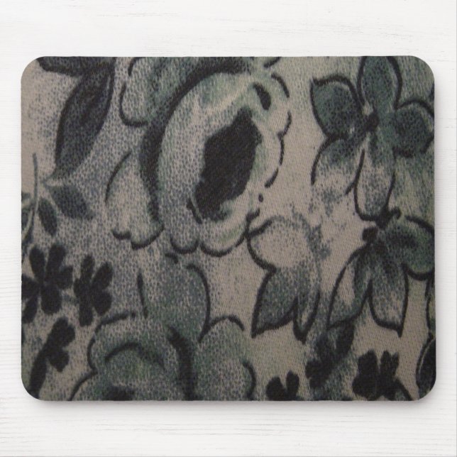 GREEN FLOWERS MOUSE PAD (Front)