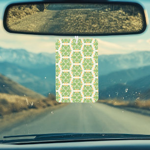 Green Flowers, Pattern Of Flowers, Floral Pattern Air Freshener