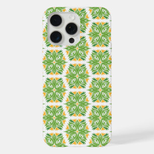 Green Flowers, Pattern Of Flowers, Floral Pattern iPhone 15 Pro Max Case