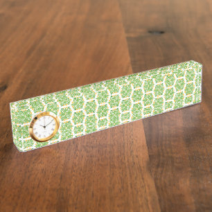 Green Flowers, Pattern Of Flowers, Floral Pattern Nameplate