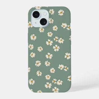 Green flowers phone case