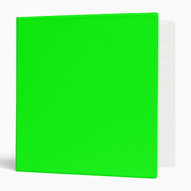 Green Fluo Neon Colour Customize This! Binder (Front/Inside)