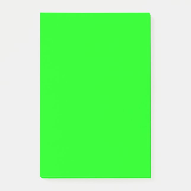 Green Fluo Neon Colour Customize This! Post-it Notes (Front)