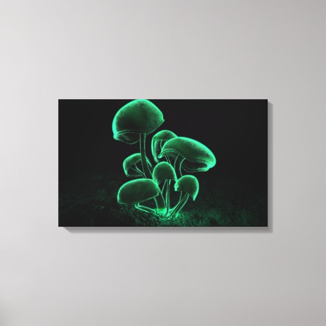 Green Fluorescence Canvas Print (Front)