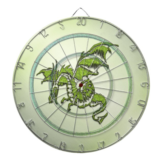 Green Flying Dragon  Dartboard (Front)