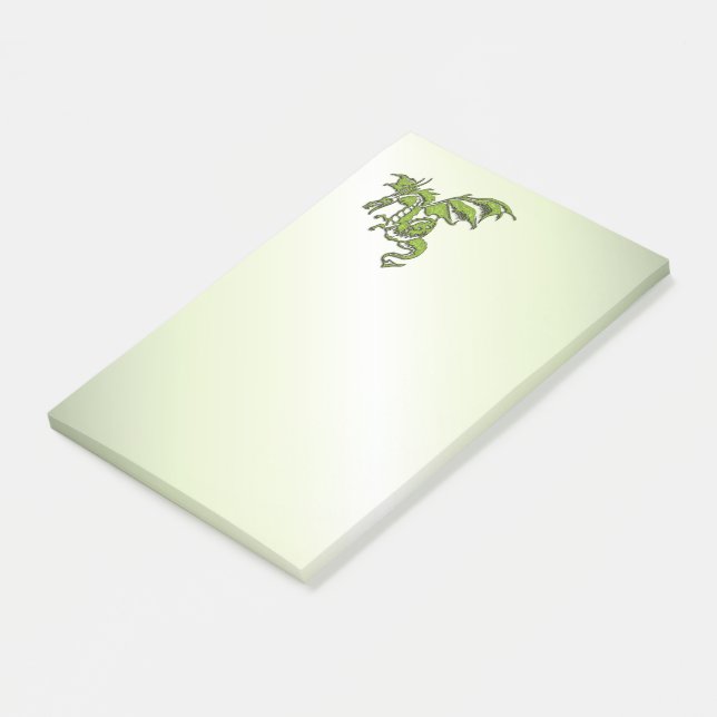 Green Flying Dragon  Post-it Notes (Angled)