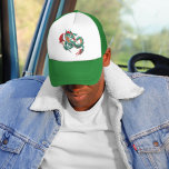 Green Flying Dragon Trucker Hat<br><div class="desc">Colourful design fitting for Dragons who loves Green Flying dragons . It can also be given as a Gifts, Birthday to your best friend , relative , kids , men , women's who also loves Chinese dragons. Is also fitting in time for Chinese New Year.</div>