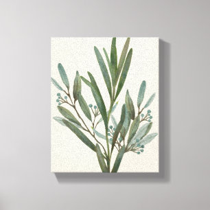 Green Foliage I   One of Four Canvas Print