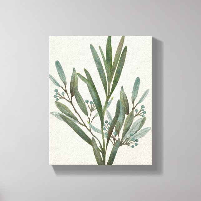 Green Foliage I | One of Four Canvas Print (Front)