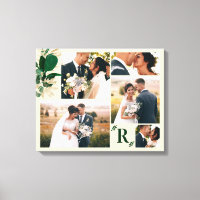 Green Foliage Wedding Day Photography Collage