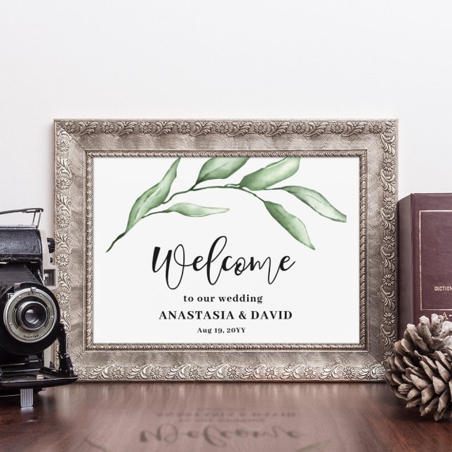Green Foliage Wedding Welcome  Poster (Creator Uploaded)