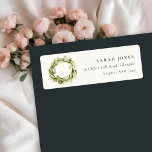 Green Foliage Winter Wreath Christmas Address<br><div class="desc">If you need any further customisation please feel free to message me on yellowfebstudio@gmail.com.</div>
