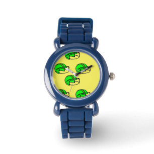 Green football helmet watch