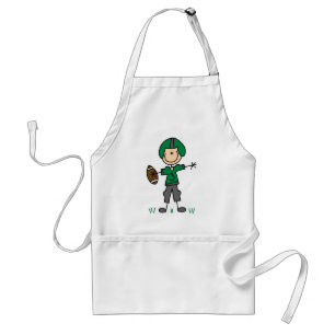 Green Football Player  T-shirts and Gifts Standard Apron