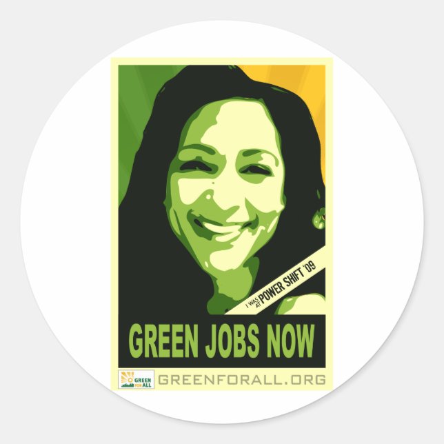 Green for All Sticker (Front)