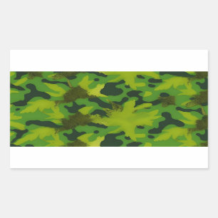 Green Forest Camo Sticker Ammo Can Storage Bin