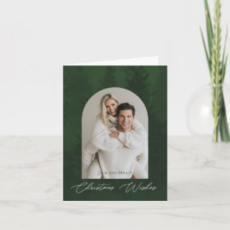 Green forest Christmas Design Card