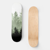 Green Forest Dream #1 #decor #art  Skateboard (Front)