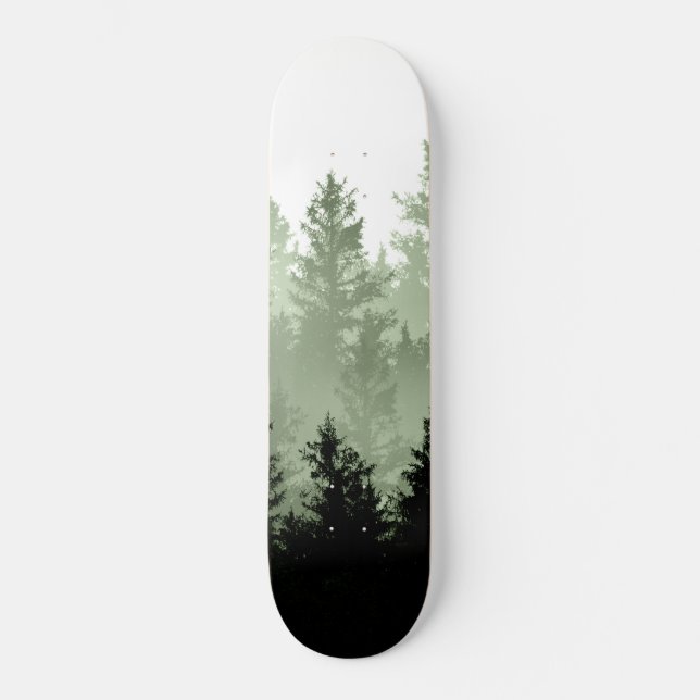 Green Forest Dream #1 #decor #art  Skateboard (Front)