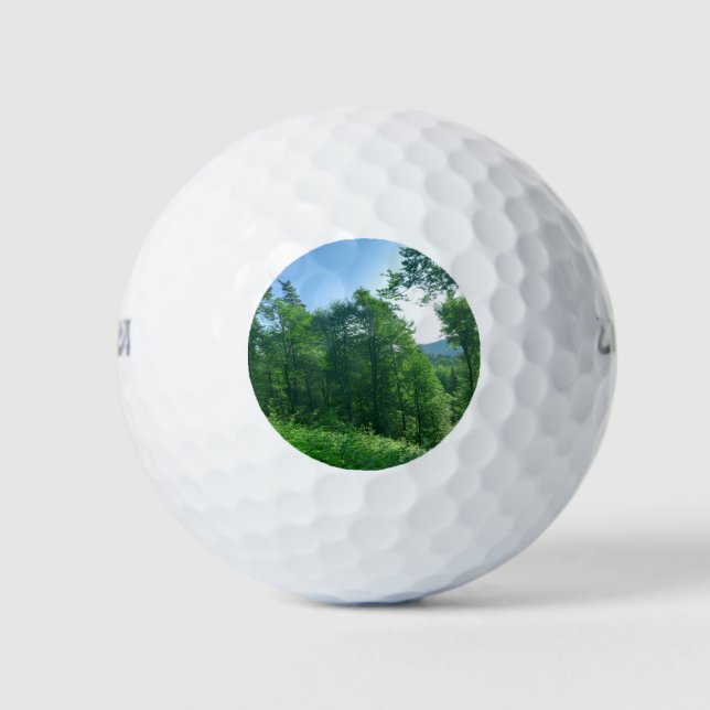Green Forest Landscape  Golf Balls (Front)