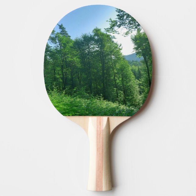 Green Forest Landscape   Ping Pong Paddle (Front)