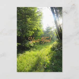 Green Forest Meadow Custom Enclosure Card