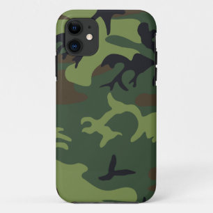 Green Forest Military Camo iPhone 11 Case