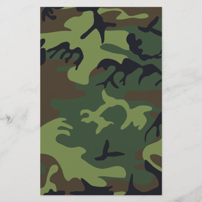 Green Forest Military Camo Flyer (Front)
