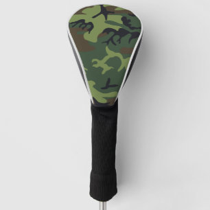 Green Forest Military Camo Golf Head Cover
