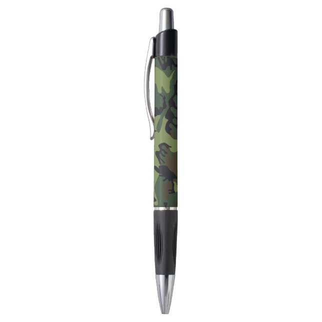 Green Forest Military Camo Pen (Top (Vertical))